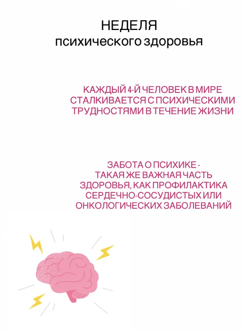 Сегодня мы открываем Неделю психического здоровья.