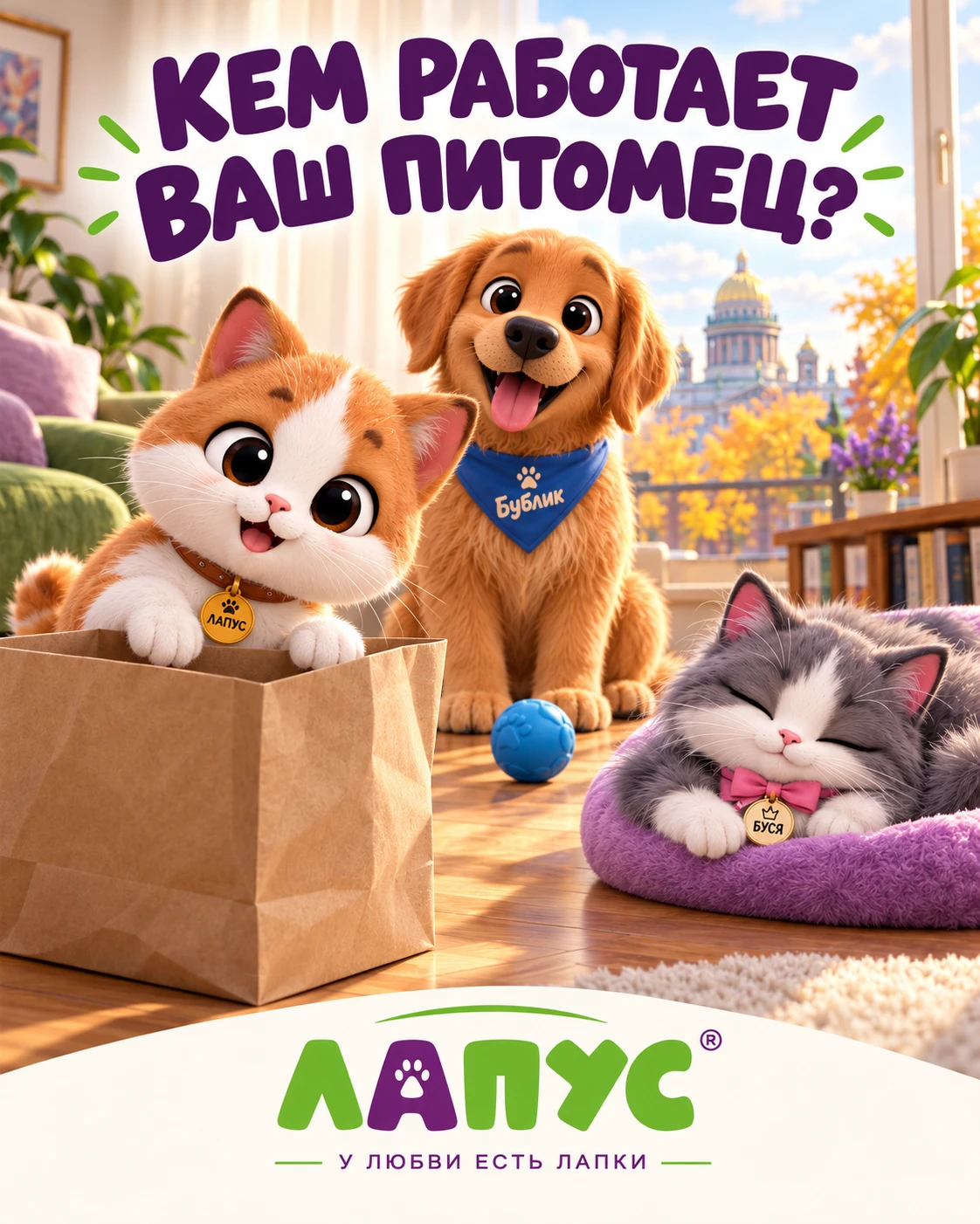 Кем работает ваш питомец? 😄
