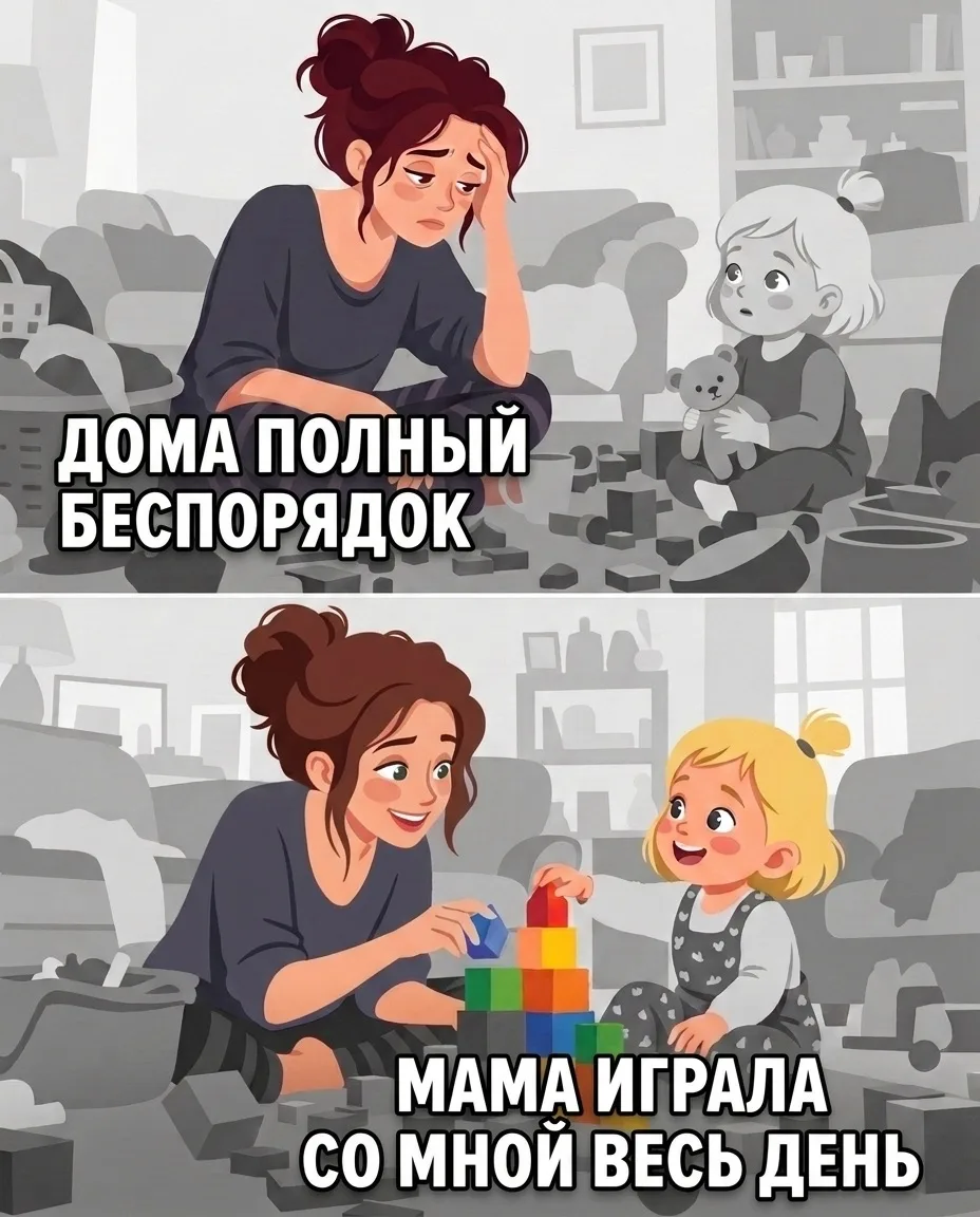 👩 Иногда мамам кажется, что они могли бы сделать больше. Быть терпеливее, внимательнее...