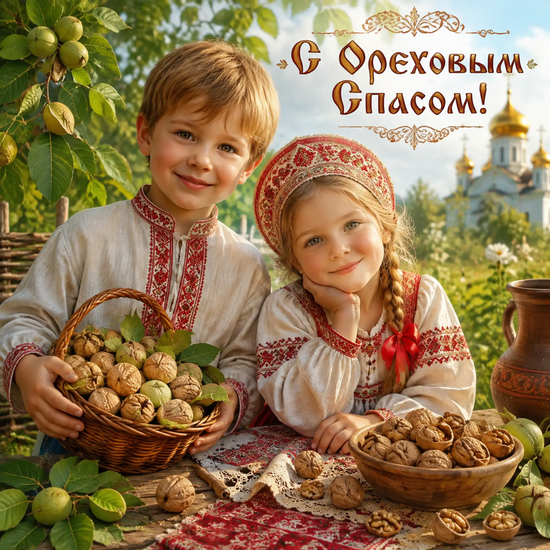 🌿 Поздравляем с Ореховым (Хлебным) Спасом! 🌿