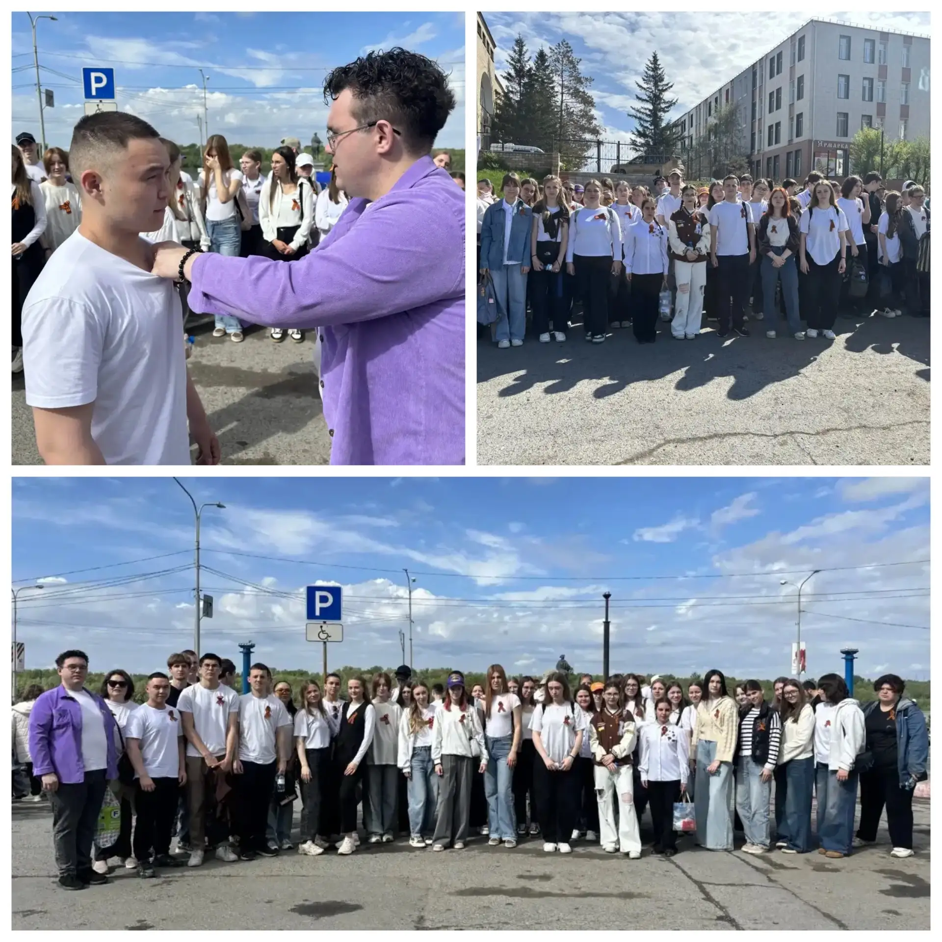 🌟Помнить – значит быть рядом. Наши волонтёры в «Бессмертном полку»🌟  9 мая активисты БПОУ «ОПК №1» д