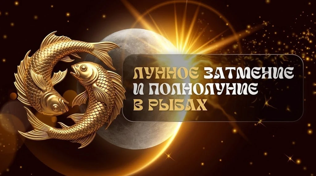 ♓️ Сегодня – пиковая точка месяца: лунное затмение и полнолуние в Рыбах