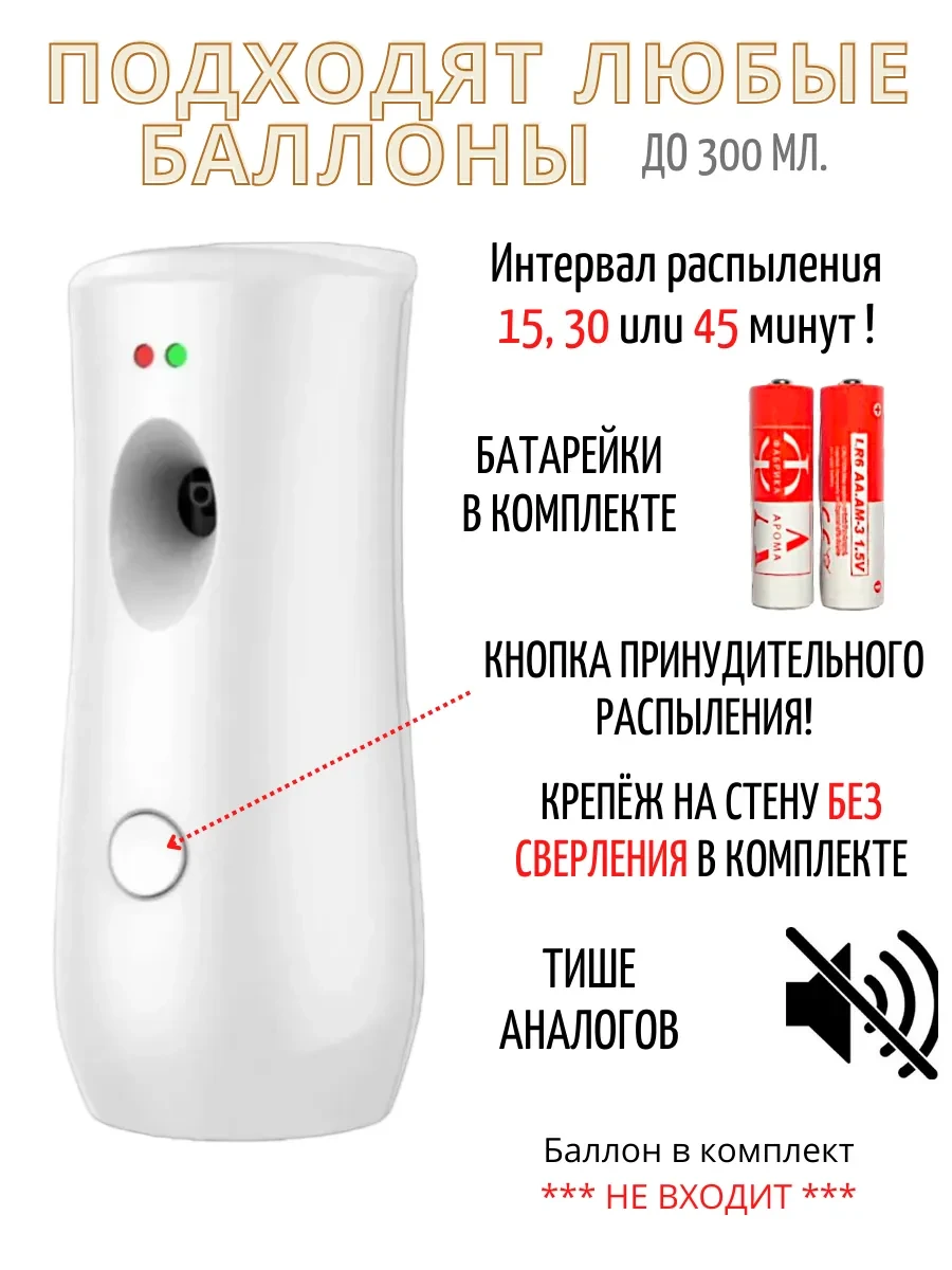 ⚡️ Освежитель воздуха автоматический для дома и туалета, Фабрика Арома