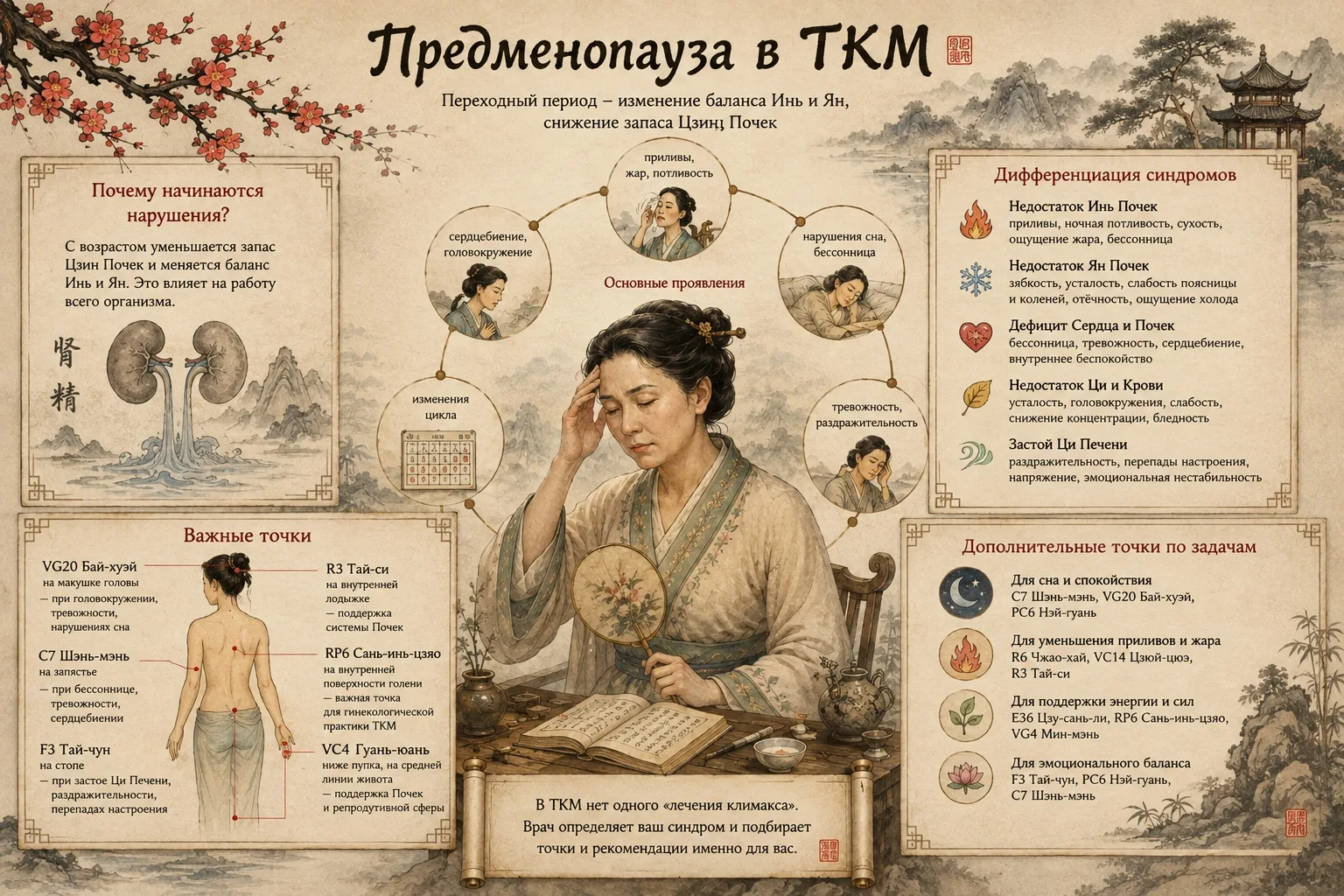Предменопауза: почему организм начинает меняться — и как на это смотрит ТКМ