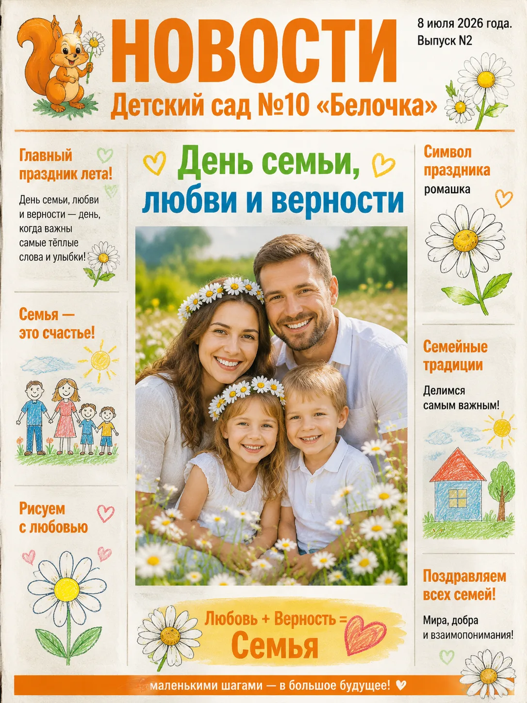 🌼С Днём семьи, любви и верности! 🌼

Семья — это наш надежный причал, источник вдохновения и самая 