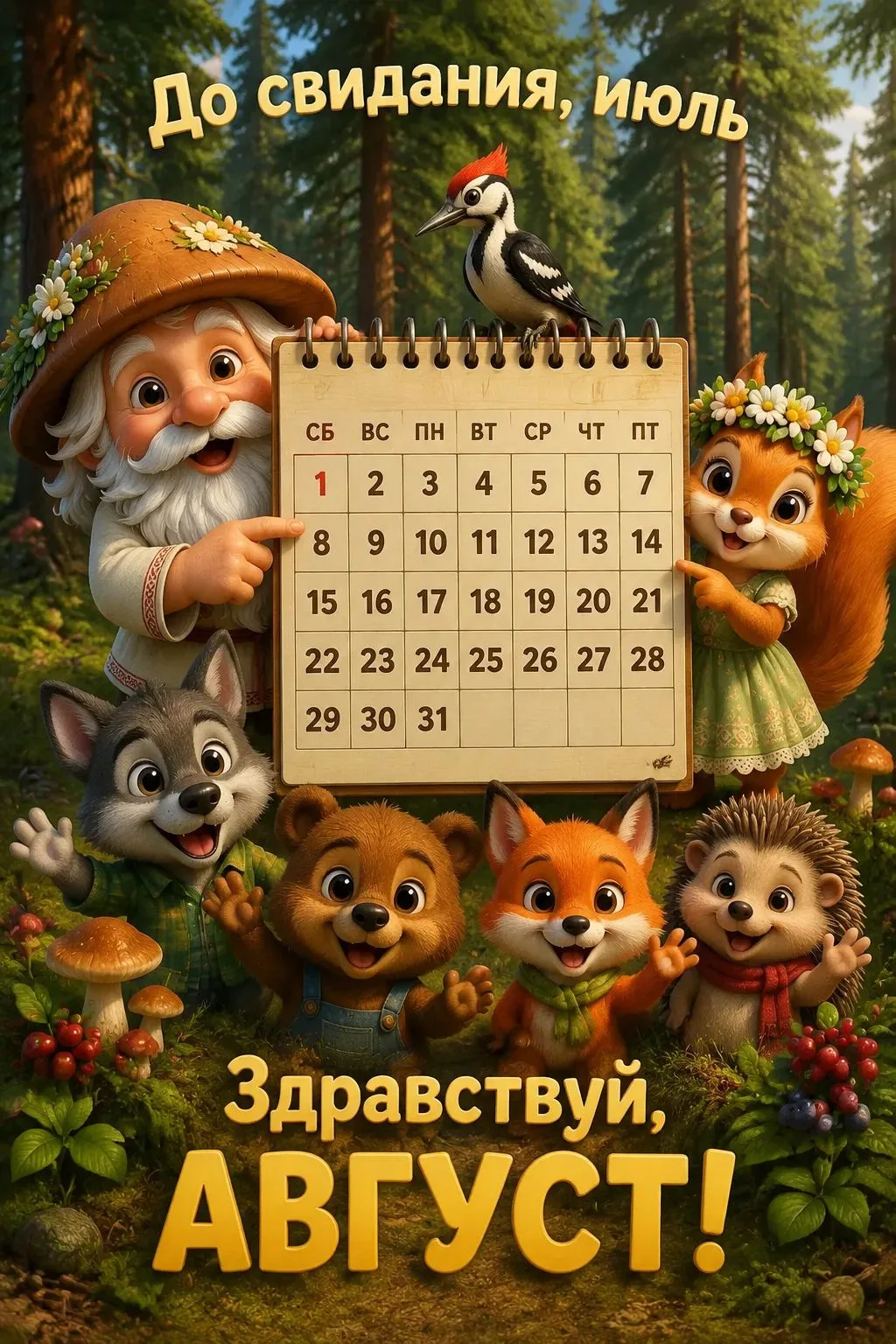 👋 До свидания, июль! 👋