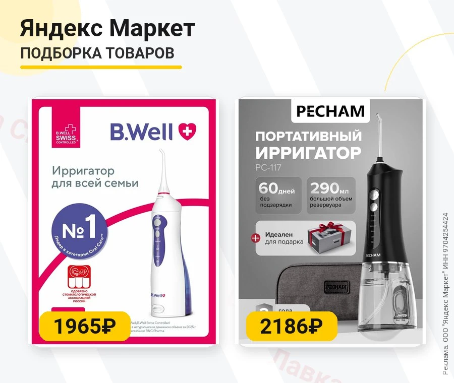 1. Ирригатор B.Well WI-911 за 1965₽