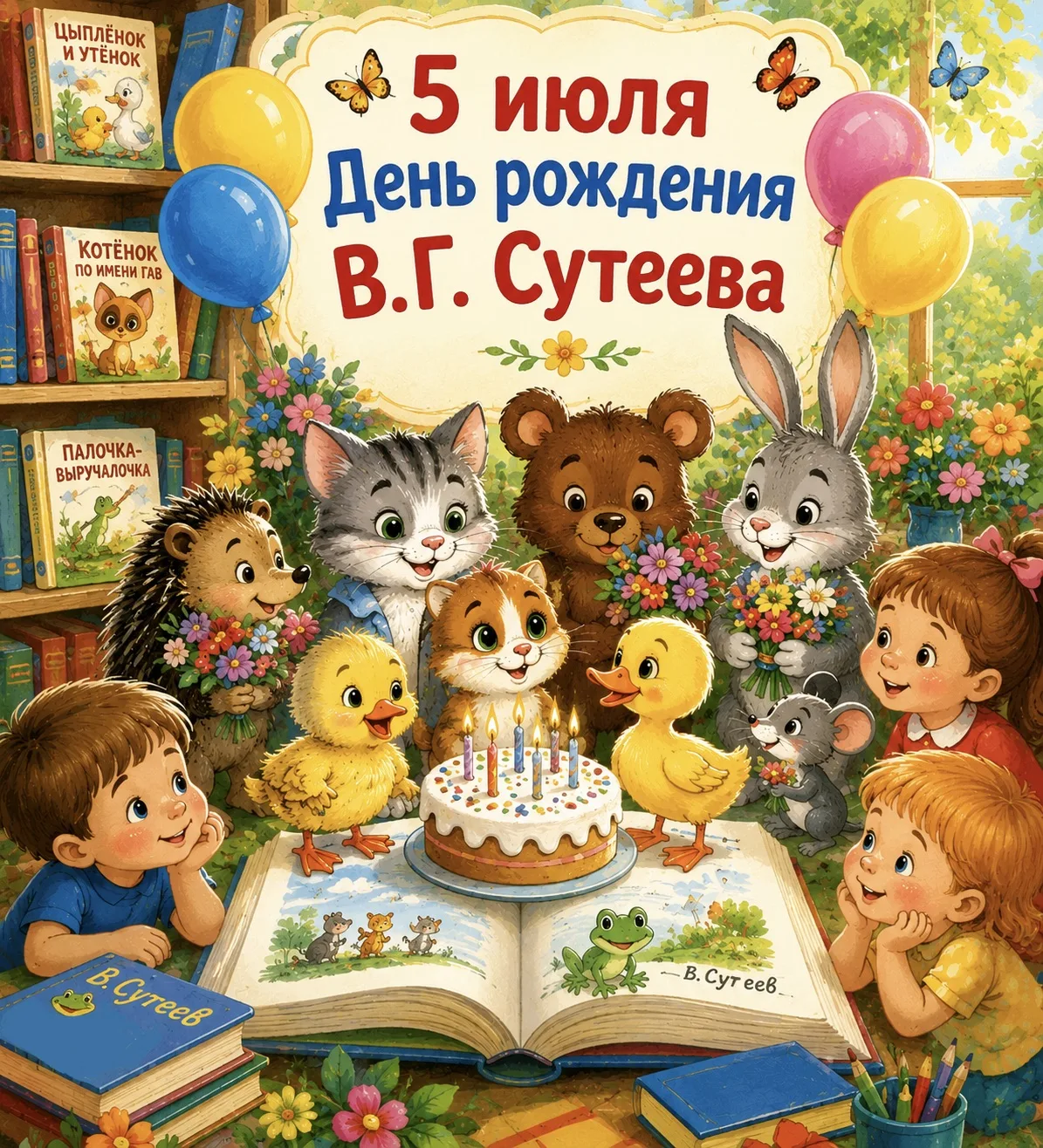 📚 Сегодня день рождения замечательного детского писателя, художника и иллюстратора Вла...
