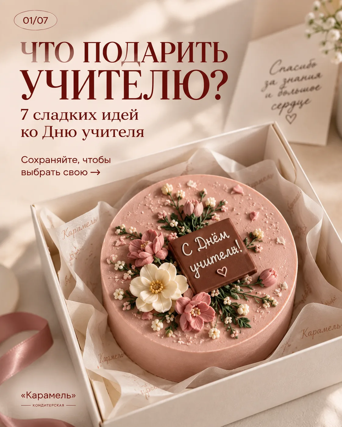 🍎 Что подарить учителю, чтобы это было и красиво, и от души?