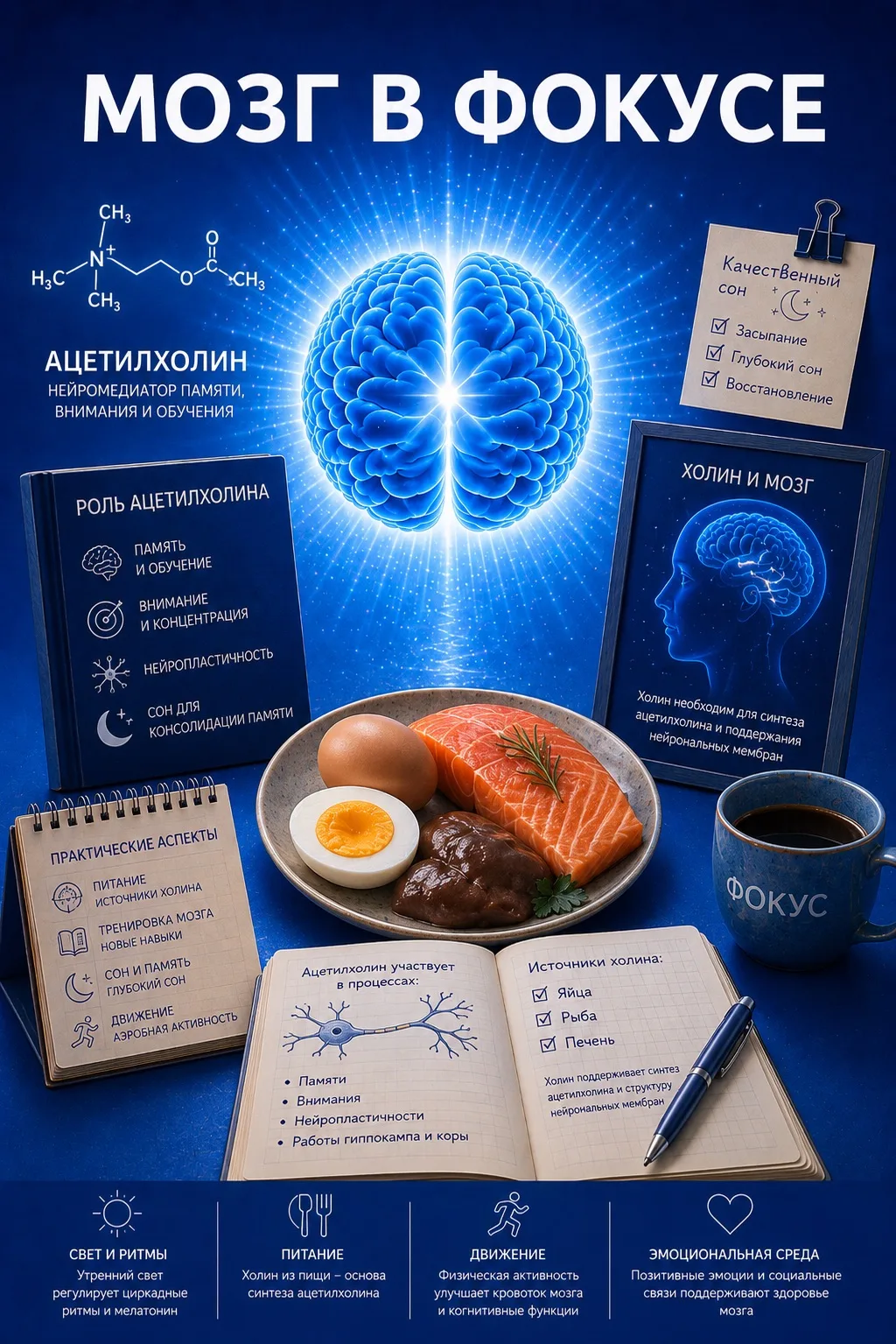 🧠 #мозг_в_фокусе_biocode
Еженедельный цикл публикаций, посвящённых научно обоснованным стратегиям с