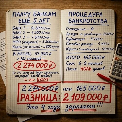 У вас долги, которые вы не можете отдать?  Платите каждый месяц, а сумма не уменьшается?  Есть закон