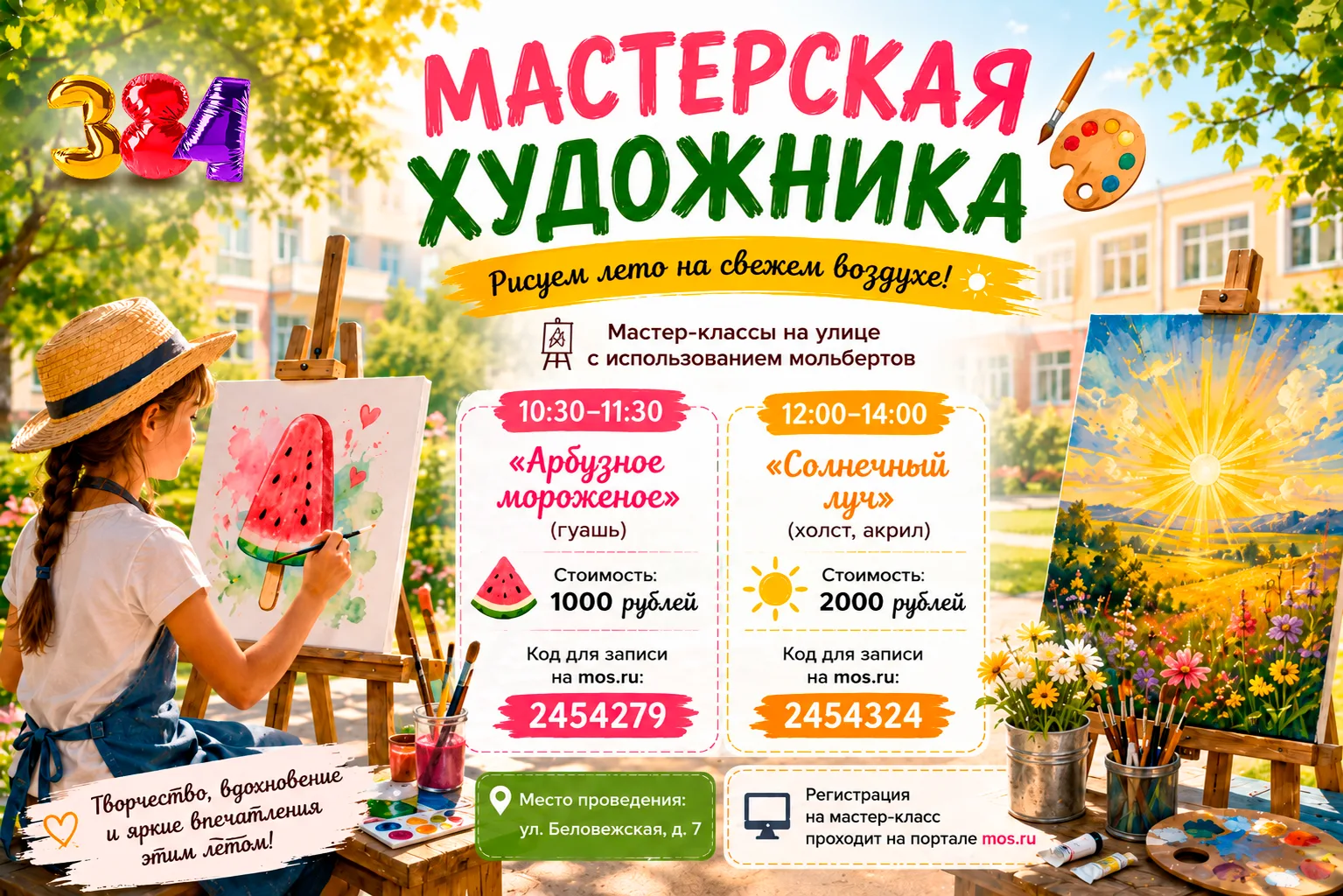 🎨 Мастерская художника приглашает!
