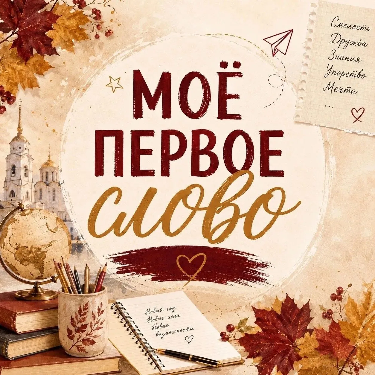 🍁 1 сентября запускаем региональную акцию «Моё первое слово»!