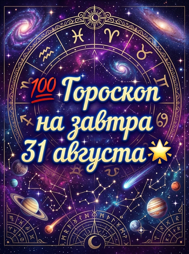 💯 Гороскоп на завтра 31 августа 🌟