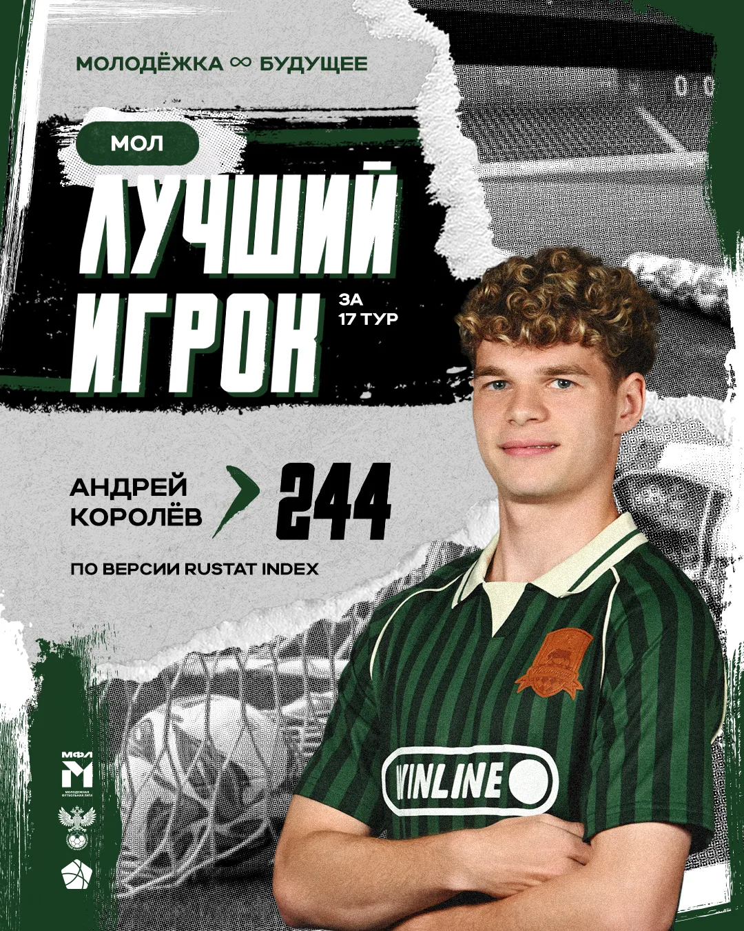 ⭐️ Андрей Королёв – лучший игрок «Краснодара» в 17-м туре Молодёжной лиги по индексу «Рустата»

Защи