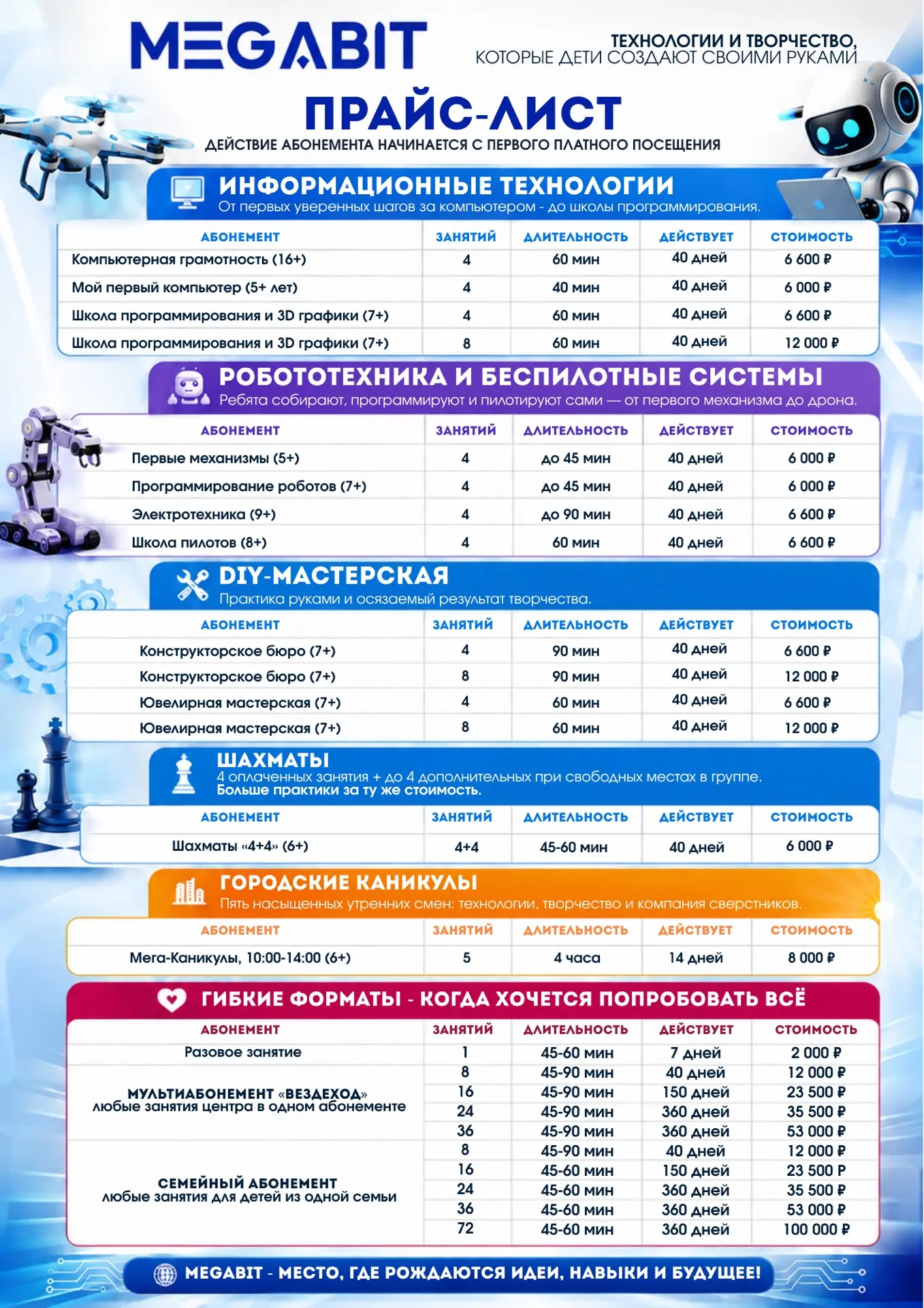 ОБНОВЛЁННЫЙ ПРАЙС НА НОВЫЙ УЧЕБНЫЙ ГОД! 📌