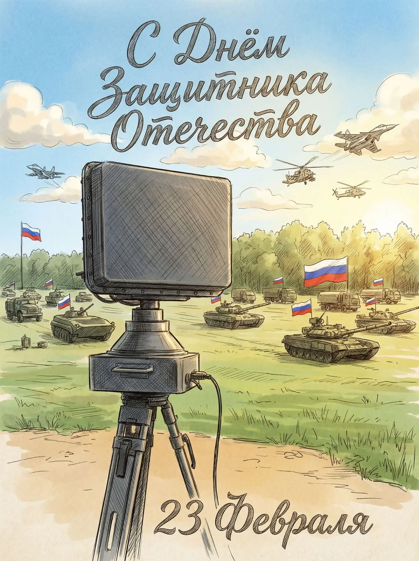 Всех причастных поздравляем с Днем Защитника Отечества и с Днём Советской Армии и военн...