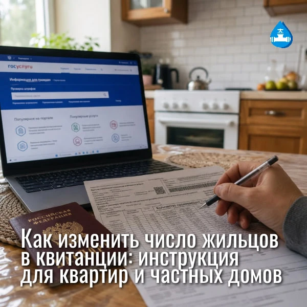 Как изменить число жильцов в квитанции: инструкция для квартир и частных домов