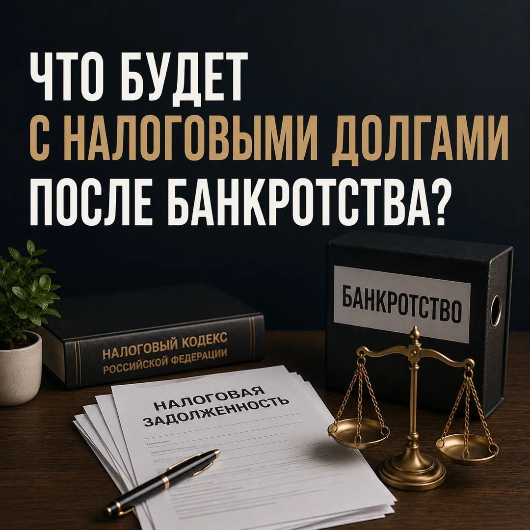 ЧТО БУДЕТ С НАЛОГОВЫМИ ДОЛГАМИ ПОСЛЕ БАНКРОТСТВА? 🧾