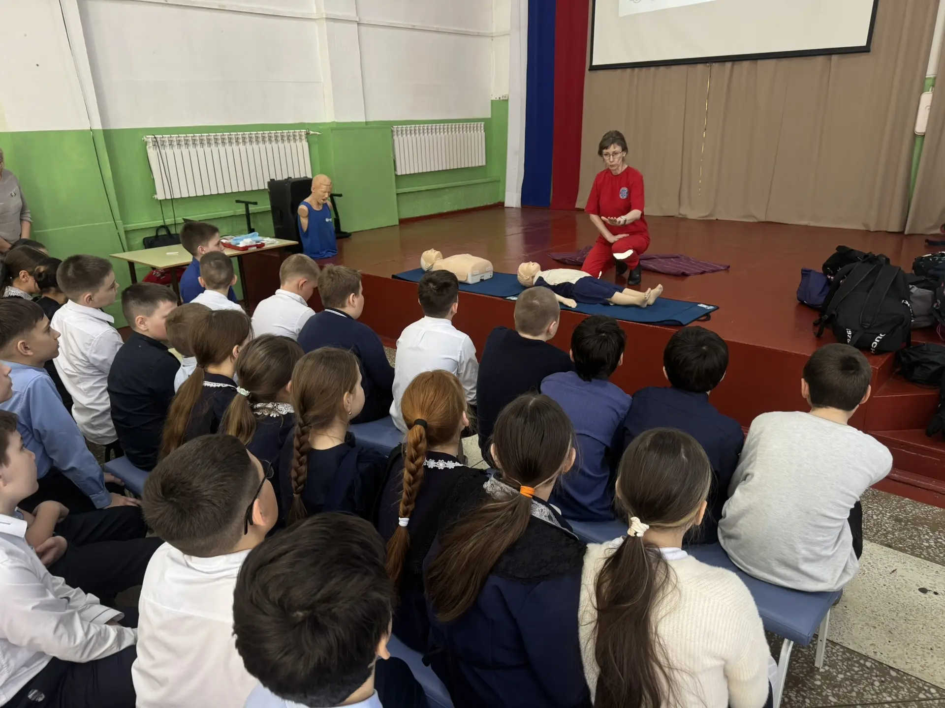 ⛑️19.03.26 Первая медицинская помощь   🚑Сегодня в МБОУ «СОШ №22 имени И.И.Гребенникова» с.Кневичи дл