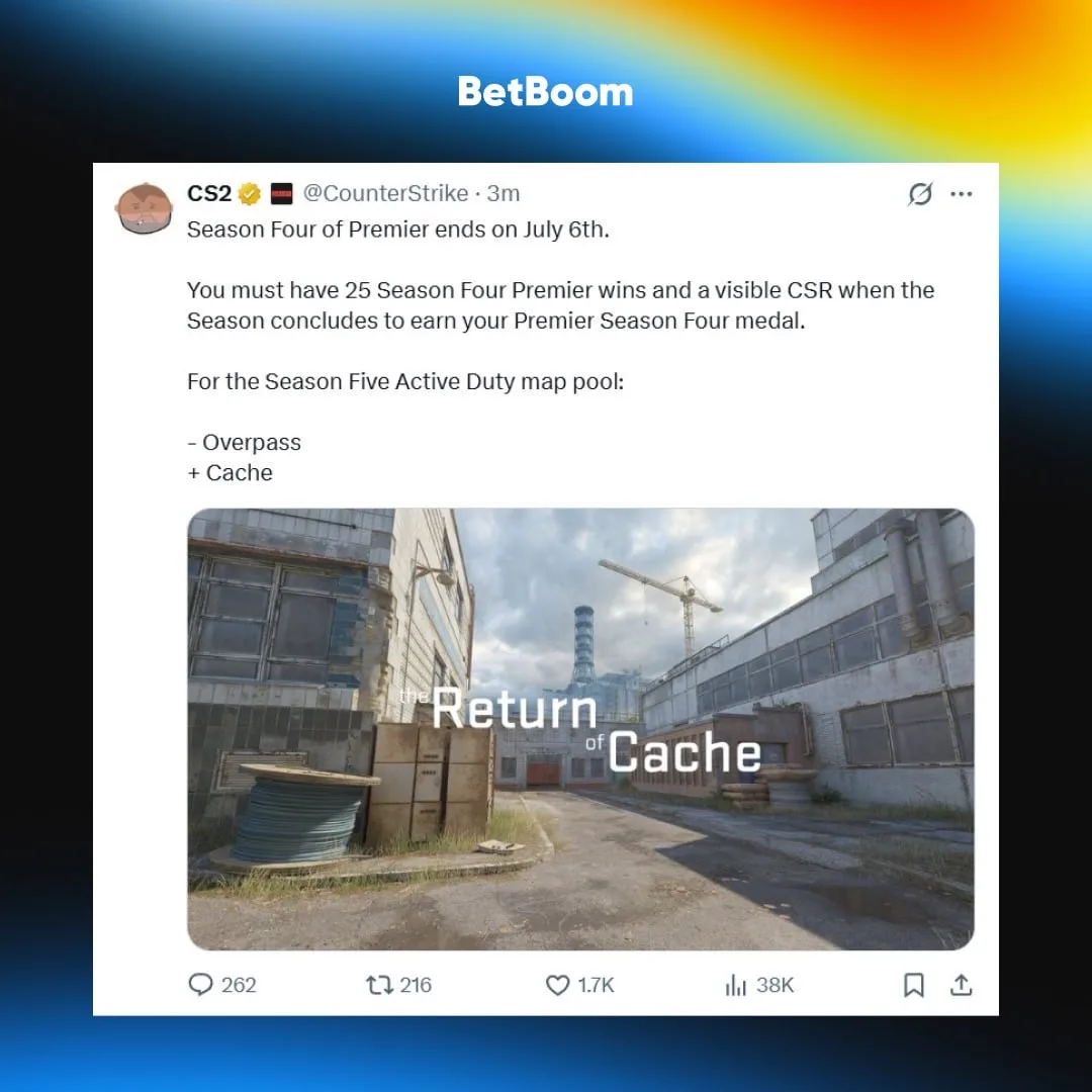 ⚡️ #CS2 CACHE ВЕРНУЛИ В МАППУЛ! 

OVERPASS — ВСЁ 🫡