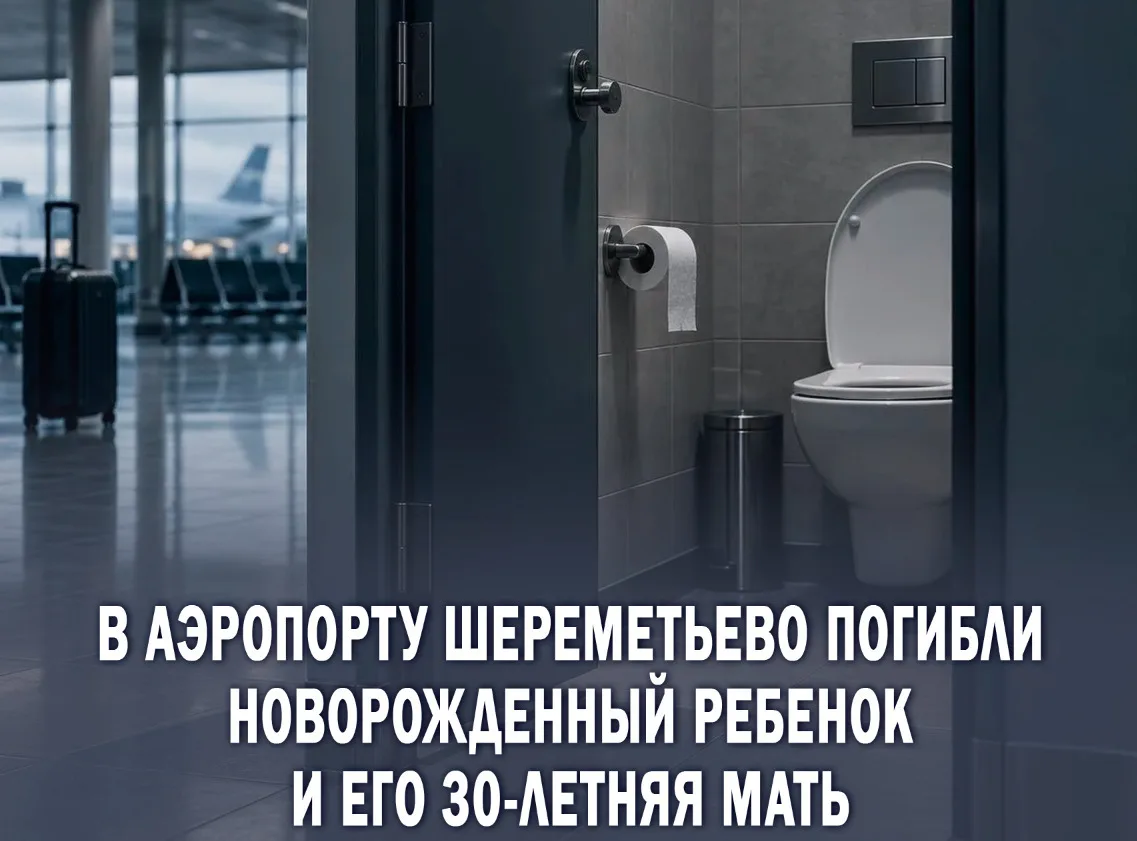 ❗️В Шереметьево произошла трагедия: после родов в туалете погибли и младенец, и его мать.