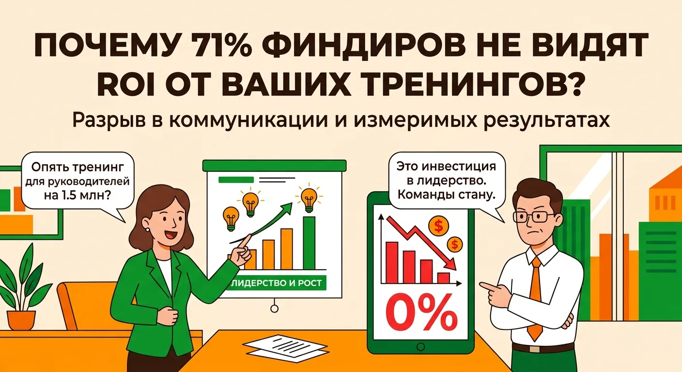 Почему 71% финдиров не видят ROI от ваших тренингов?