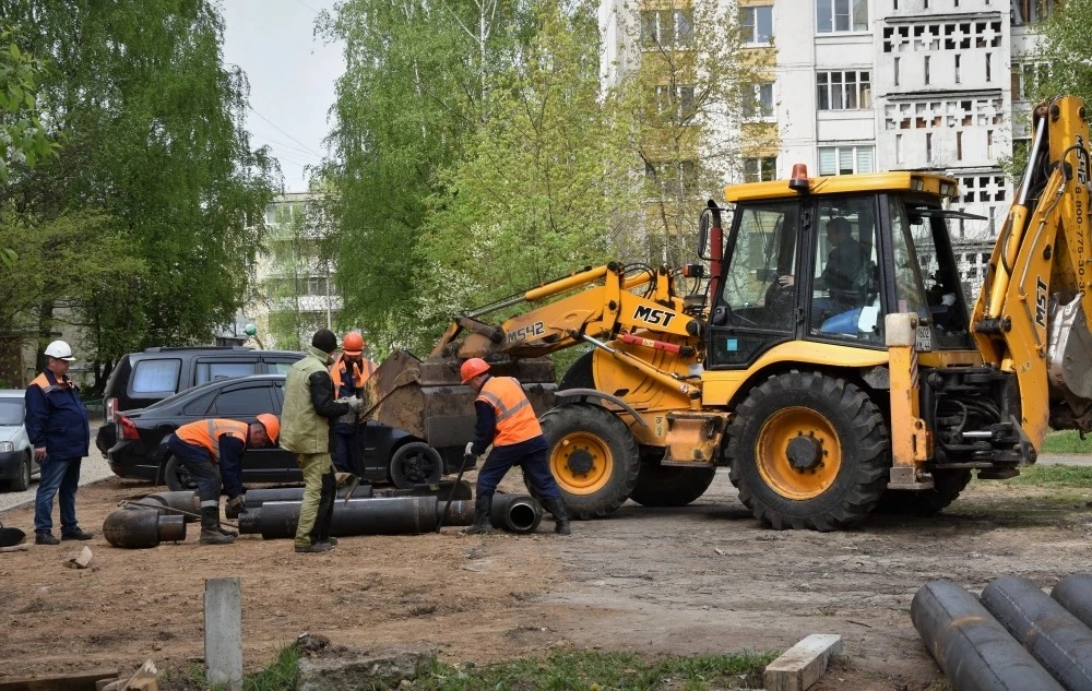 В Костроме продолжаются работы по подготовке теплосетевого хозяйства к предстоящему отопительному се