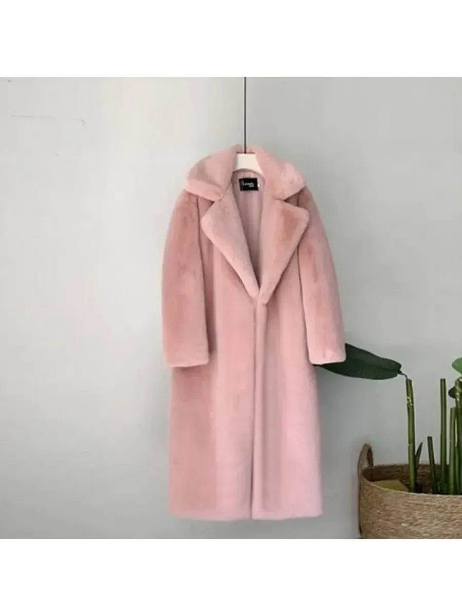 🟩 62,6% Пальто Розовый, 50 RU 2XL |