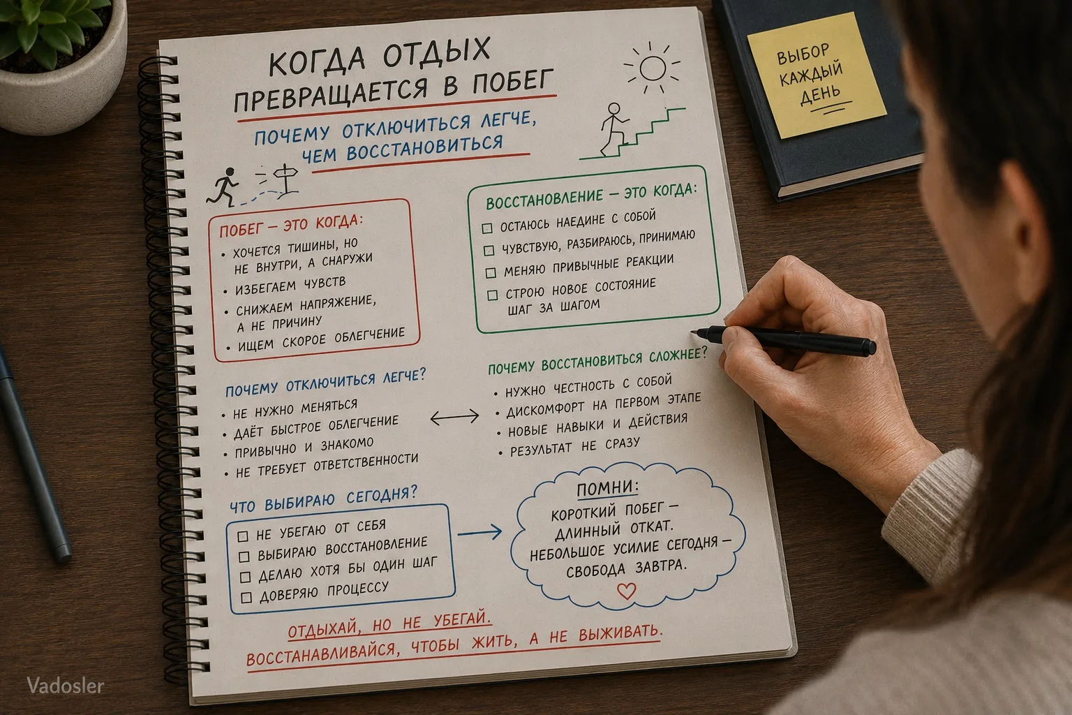 «Я просто хочу отдохнуть. Завтра всё наверстаю».
