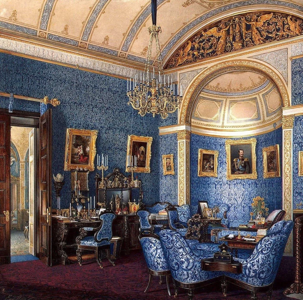 "Будуар Великой княгини Марии Александровны", 1850 год
