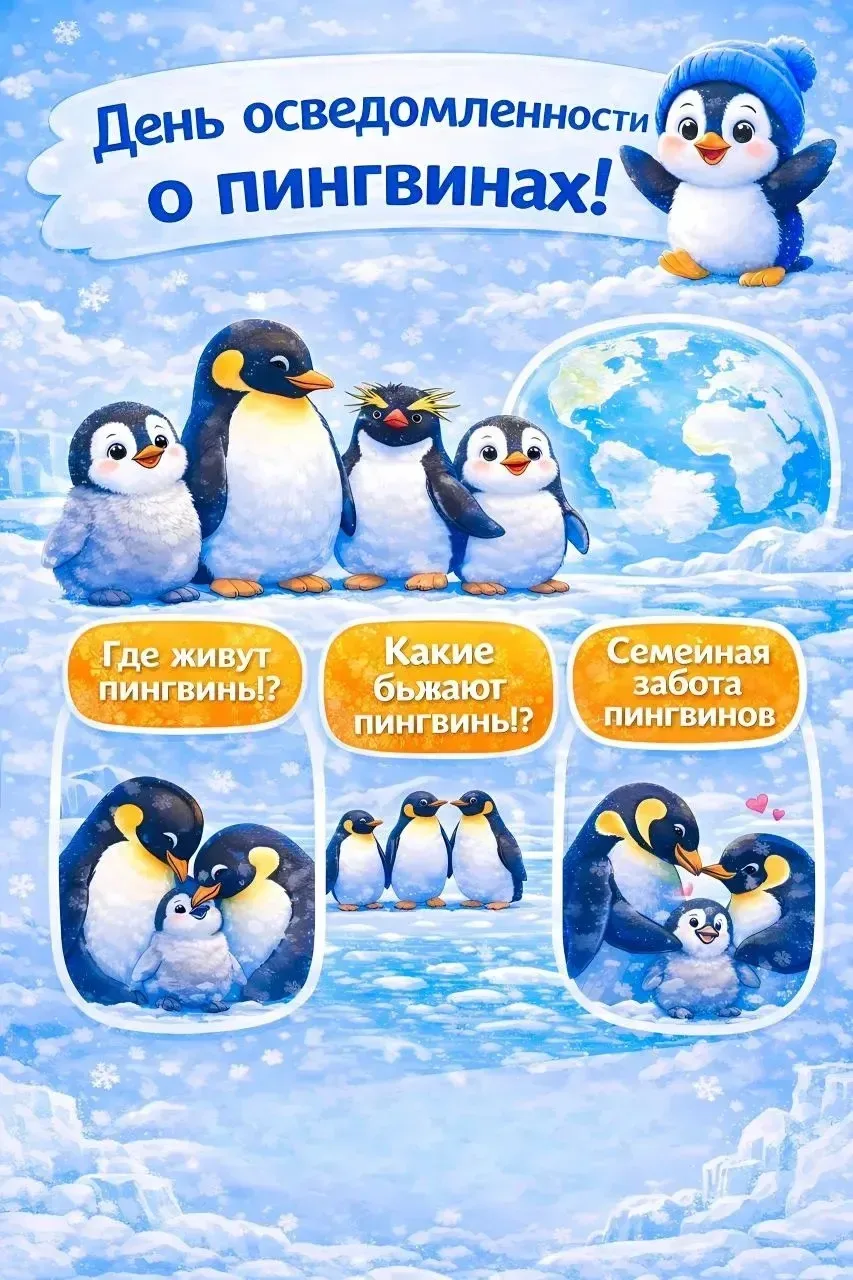 Все,что нужно знать о пингвинах 😊🐧