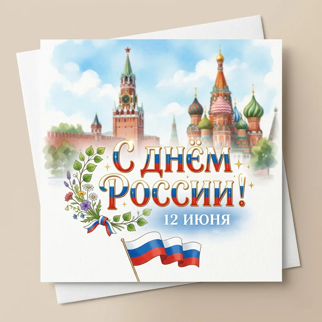 C Днём России! Самую большую страну поздравляем с Днём Рождения!