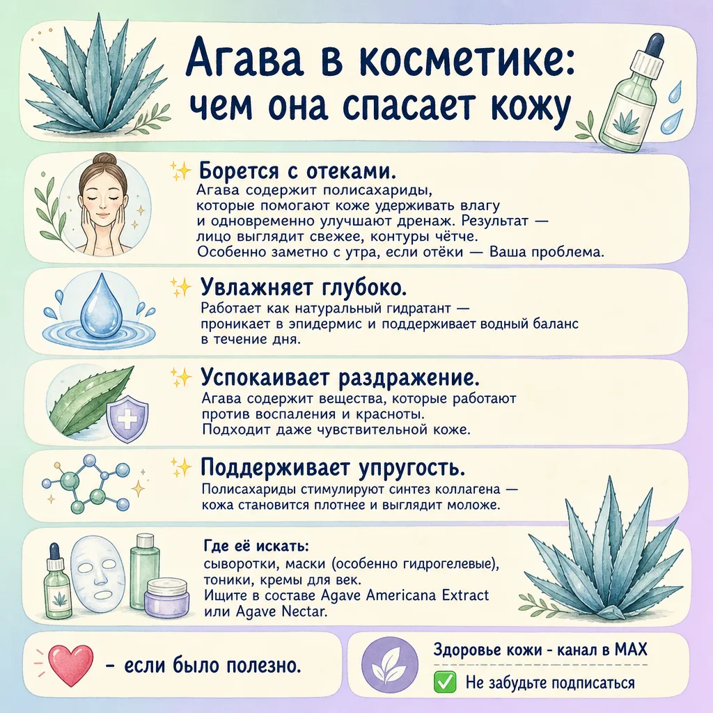 🌵 Агава в косметике: на что она действительно способна