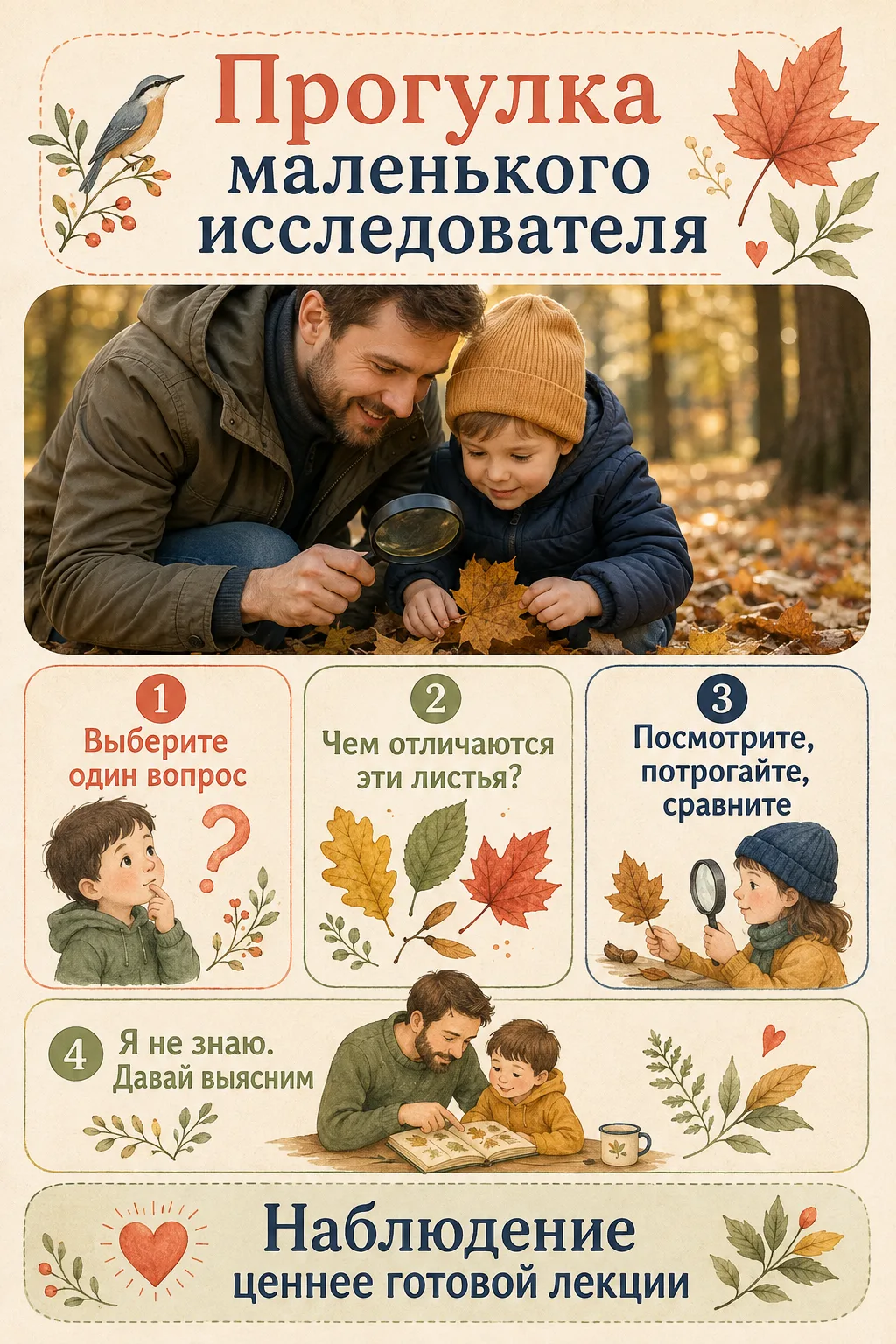🍃 Прогулка маленького исследователя