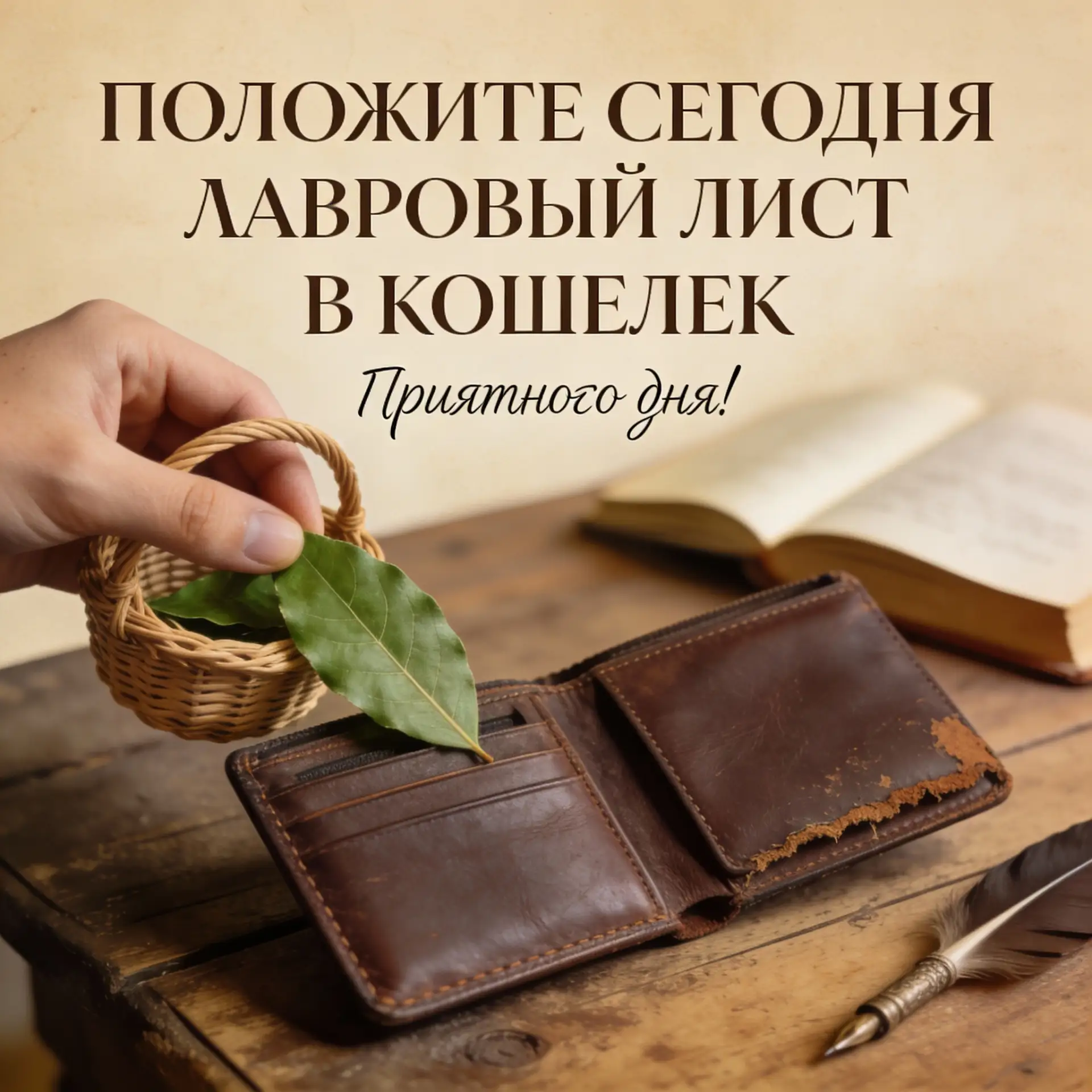 🍃ПОЛОЖИТЕ СЕГОДНЯ ЛАВРОВЫЙ ЛИСТ В КОШЕЛЕК