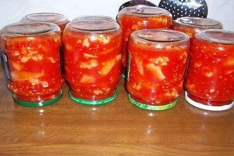 ЦВЕТНАЯ КАПУСТА В ТОМАТЕ НА ЗИМУ