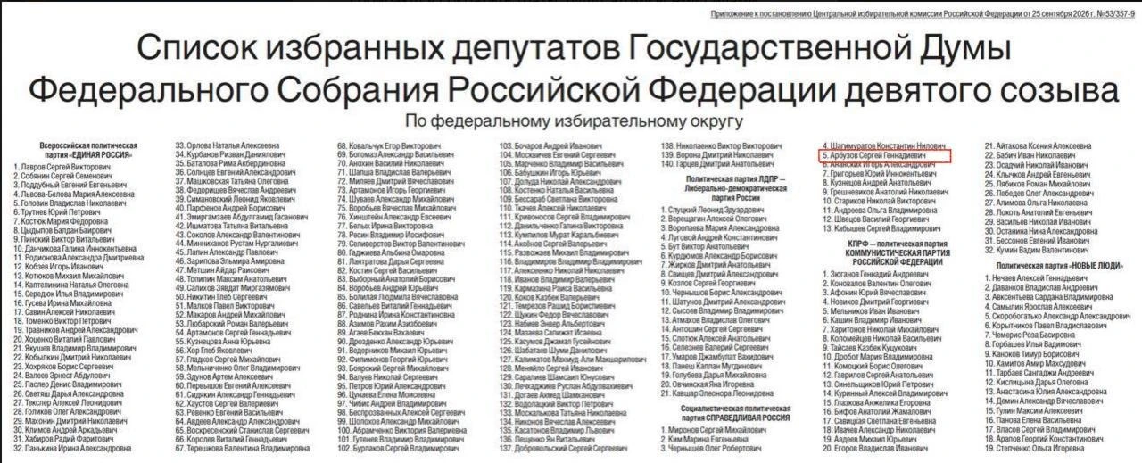 В Госдуму РФ нового созыва вошел Сергей Арбузов - бывший первый вице-премьер в правител...