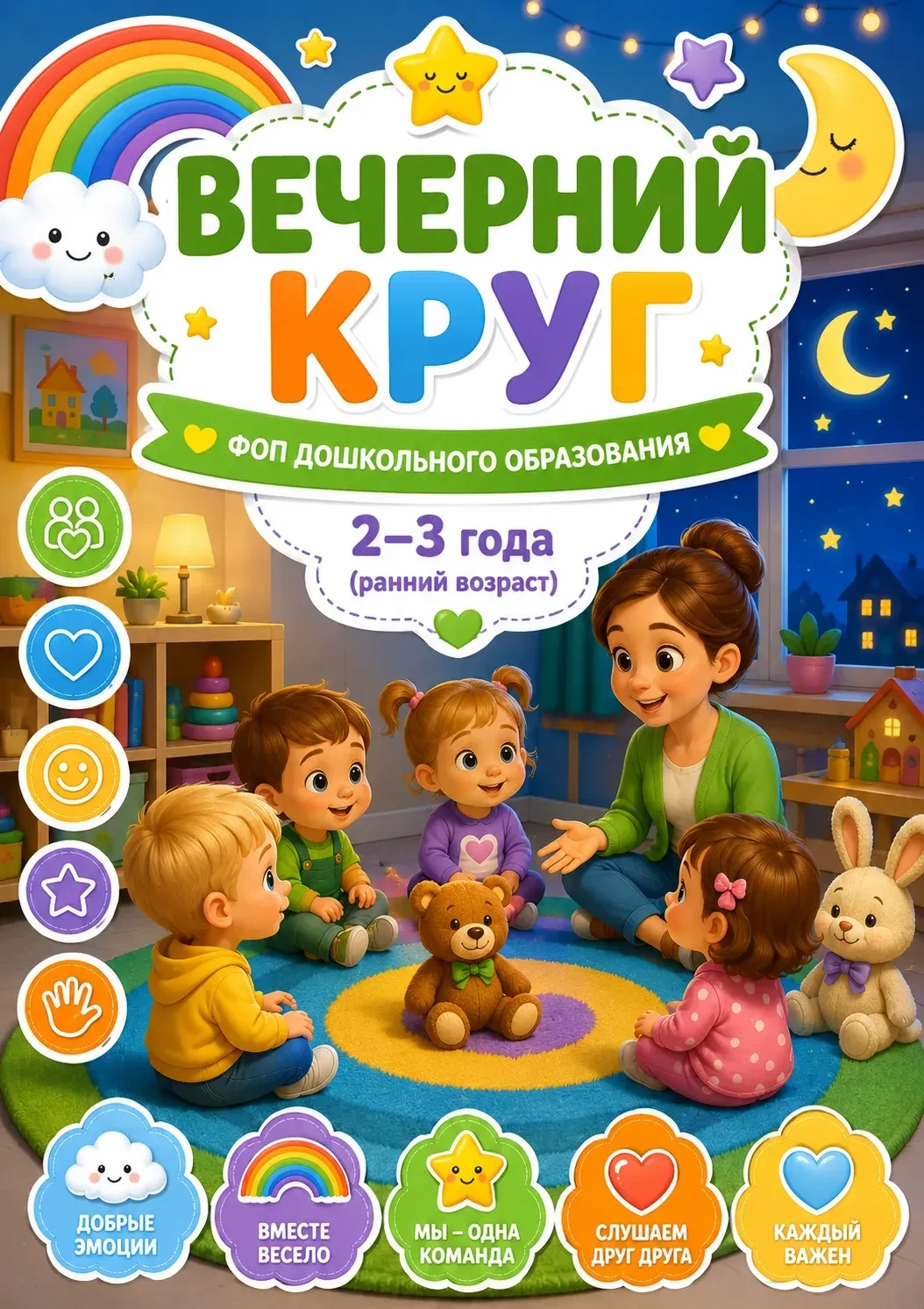 КАРТОТЕКА ВЕЧЕРНИХ КРУГОВ ПО ФОП ДОУ. ❗️ВСЕ ВОЗРАСТА.