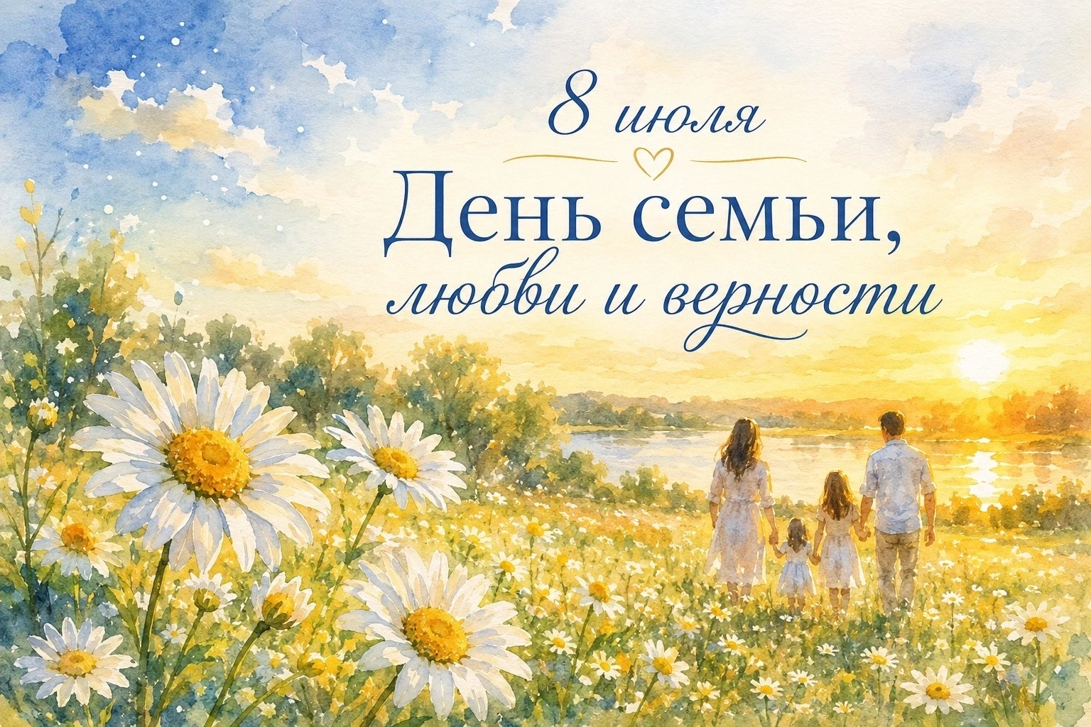 🌼 8 июля — День семьи, любви и верности