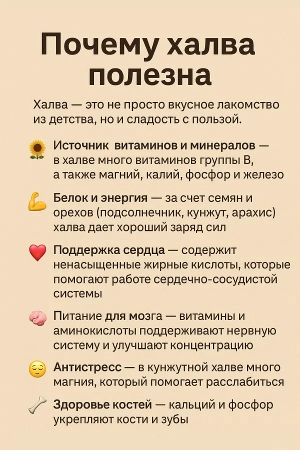 А вы любите халву?❤

Обязательно Подпишись на нас 👇
🍏 Польза & Вред - все про здоровье