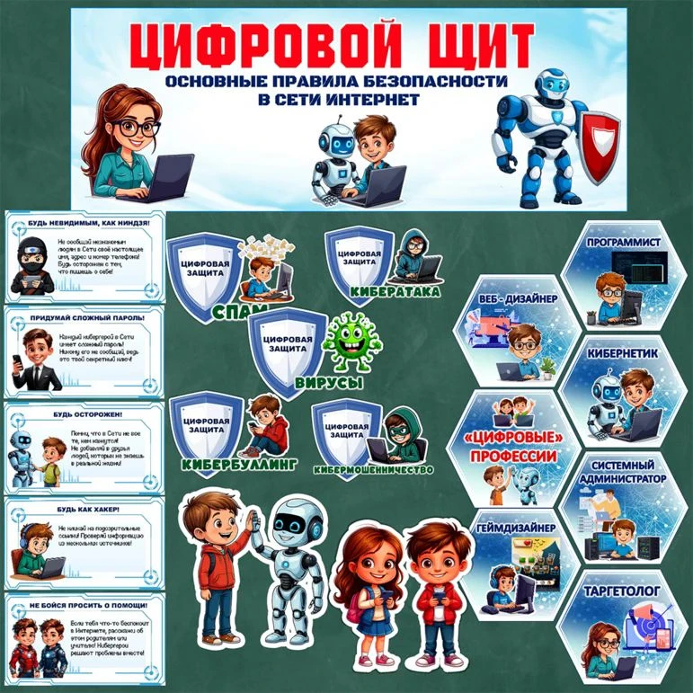 Будьте в безопасности в цифровом мире: учимся вести себя в сети ответственно!