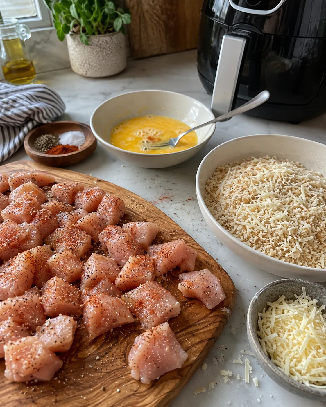 🍗 Куриные кусочки в хрустящей сырной корочке