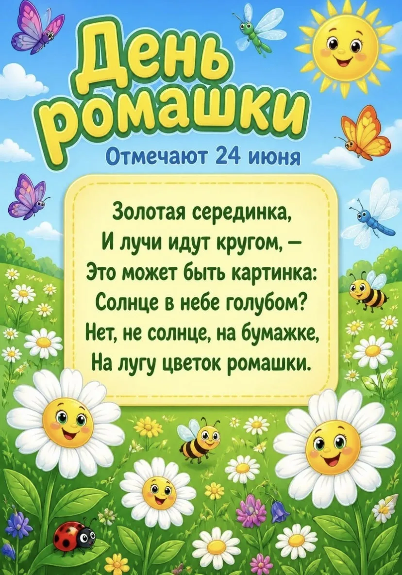 Сегодня мы познакомились с самым солнечным цветком- ромашкой!