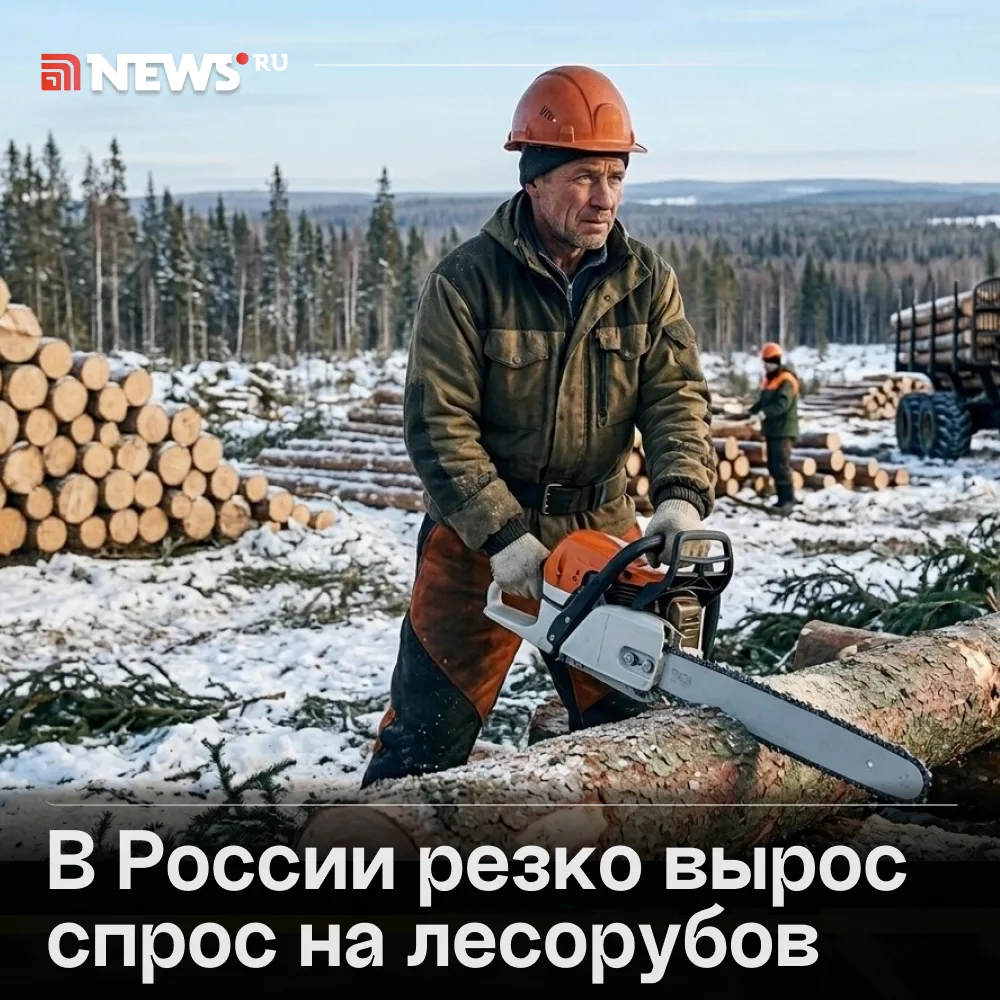 В России вырос спрос на лесорубов — зарплаты приблизились к 100 тыс. руб.