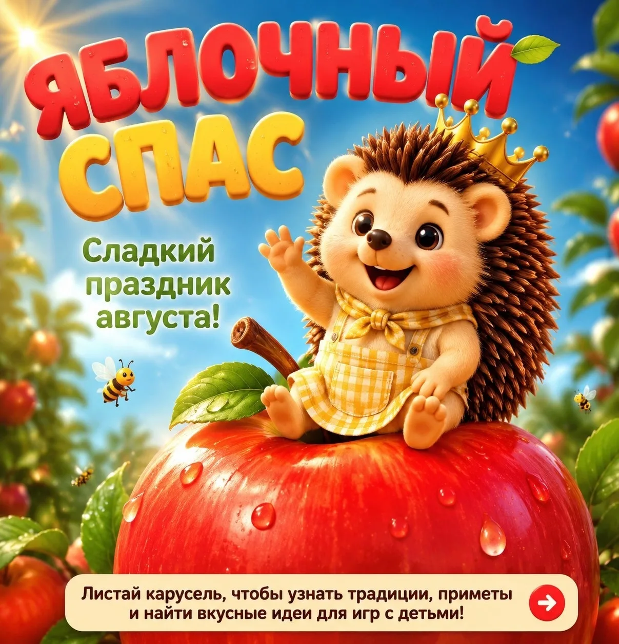Сегодня один из самых душевных августовских праздников — Яблочный Спас. В народе говоря...