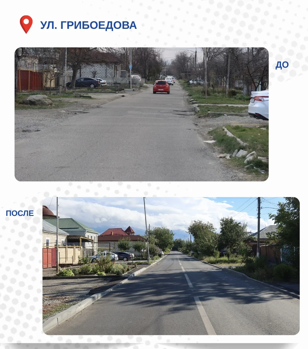Сегодня в рубрике «до» и «после» ремонт городских дорог!