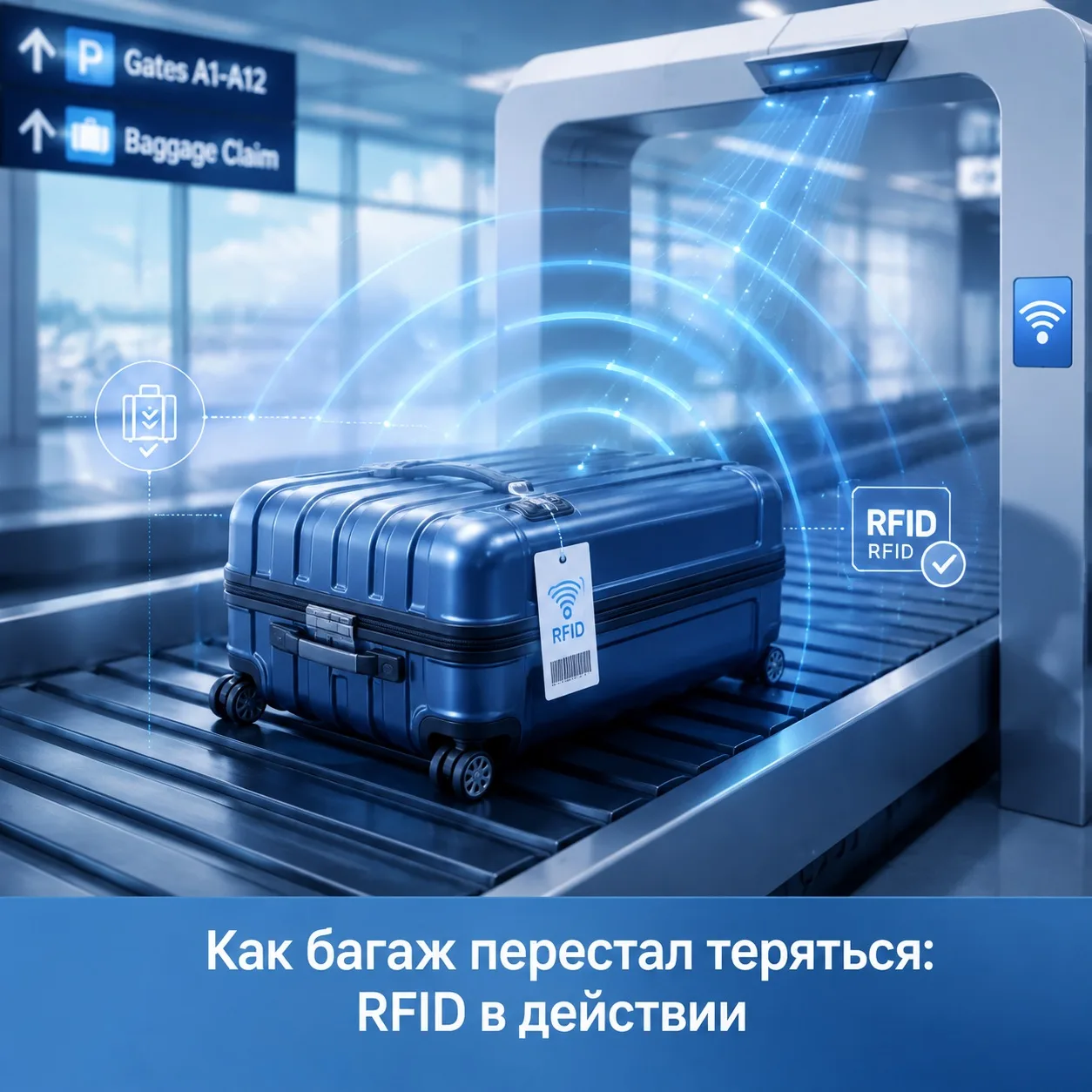 Как ваш чемодан не теряется в аэропорту 🤔