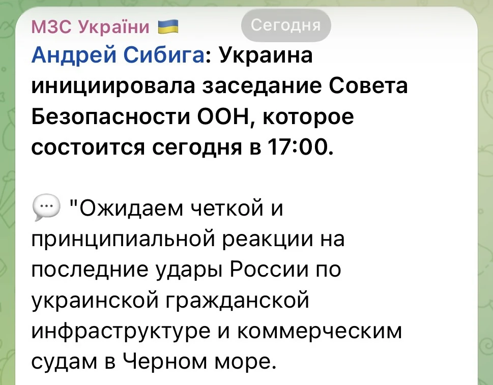 Украина опять созывает Совбез ООН на тему "А нас за що?"