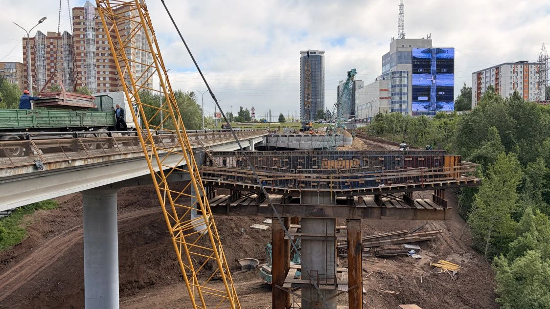 Мост через Егошиху в Перми готов на 44%